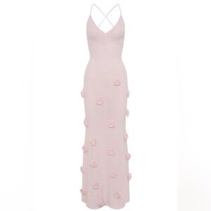 Suki knit maxi dress with flowers